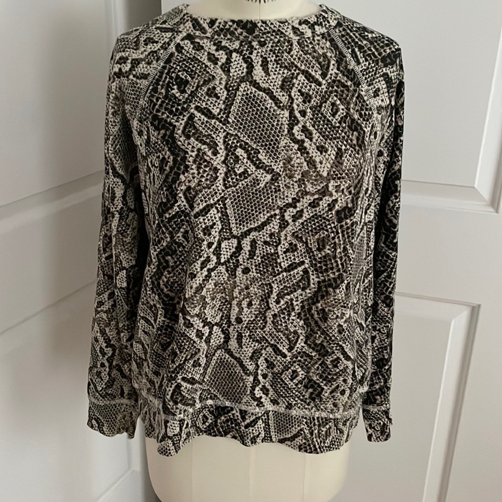 n:philanthropy Snake Print Sweatshirt medium snakeskin Print Crewneck